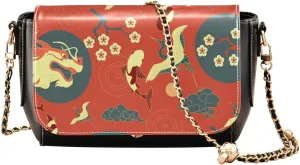 Crossbody Bags for Women Trendy Women's Black Shoulder Bag Small PU Leather Flap Cross Body Bag Handbags