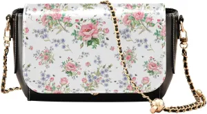 Crossbody Bags for Women Trendy Women's Black Shoulder Bag Small PU Leather Flap Cross Body Bag Handbags