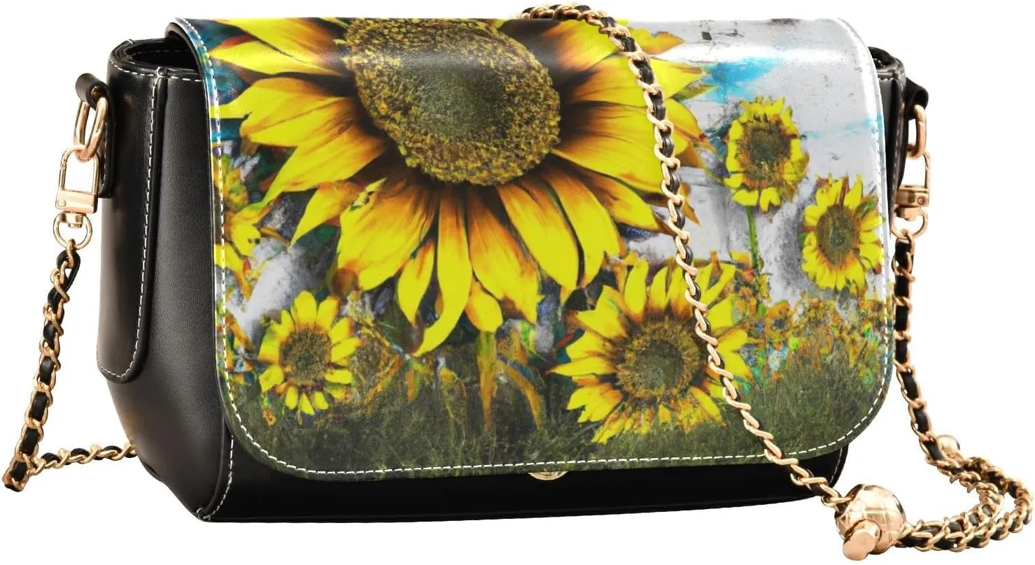 Crossbody Bags for Women Trendy Women's Black Shoulder Bag Small PU Leather Flap Cross Body Bag Handbags