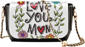 Crossbody Bags for Women Trendy Women's Black Shoulder Bag Small PU Leather Flap Cross Body Bag Handbags