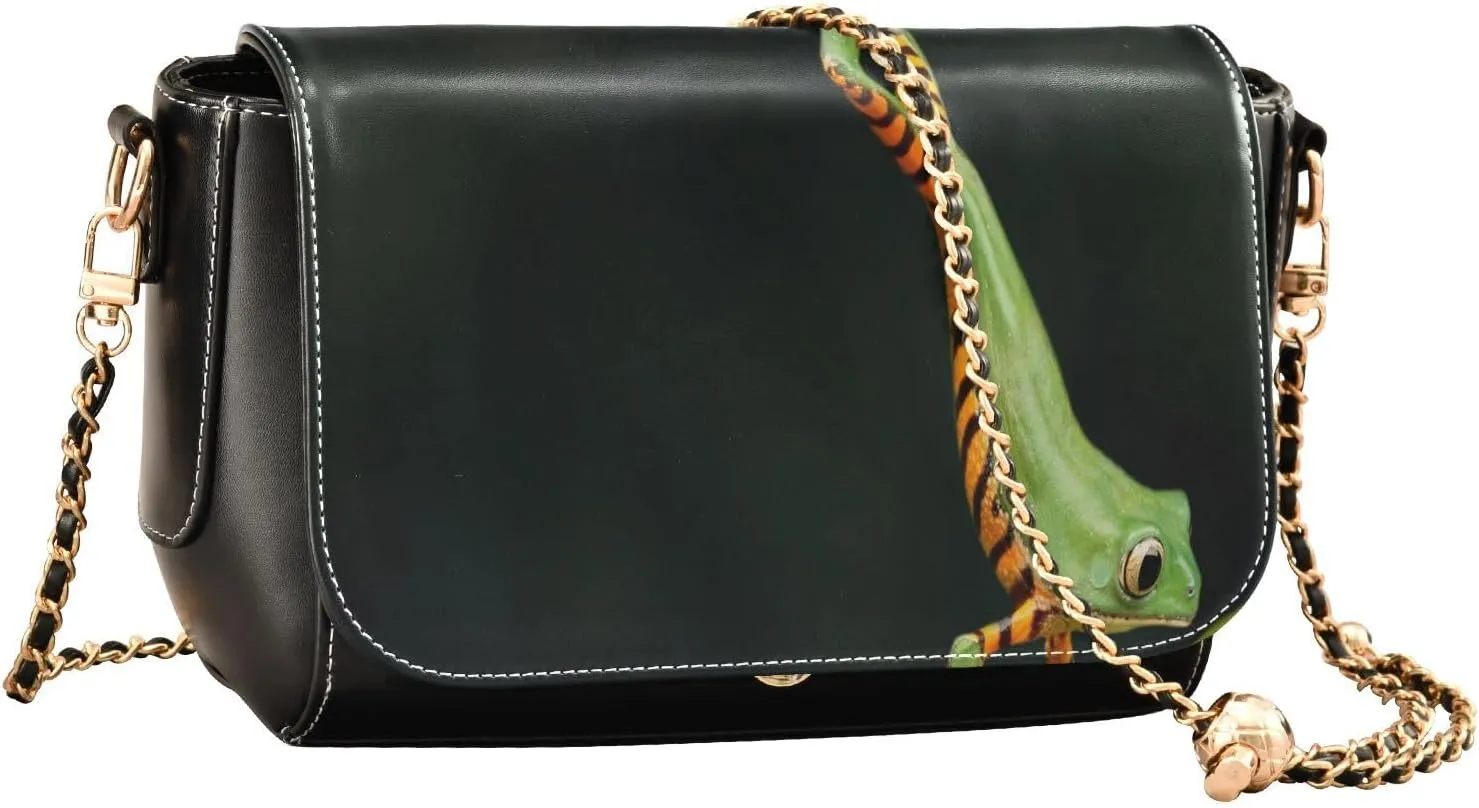 Crossbody Bags for Women Trendy Women's Black Shoulder Bag Small PU Leather Flap Cross Body Bag Handbags