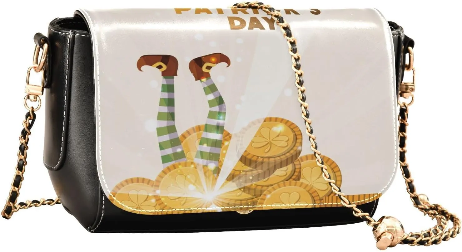 Crossbody Bags for Women Trendy Women's Black Shoulder Bag Small PU Leather Flap Cross Body Bag Handbags