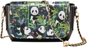 Crossbody Bags for Women Trendy Women's Black Shoulder Bag Small PU Leather Flap Cross Body Bag Handbags