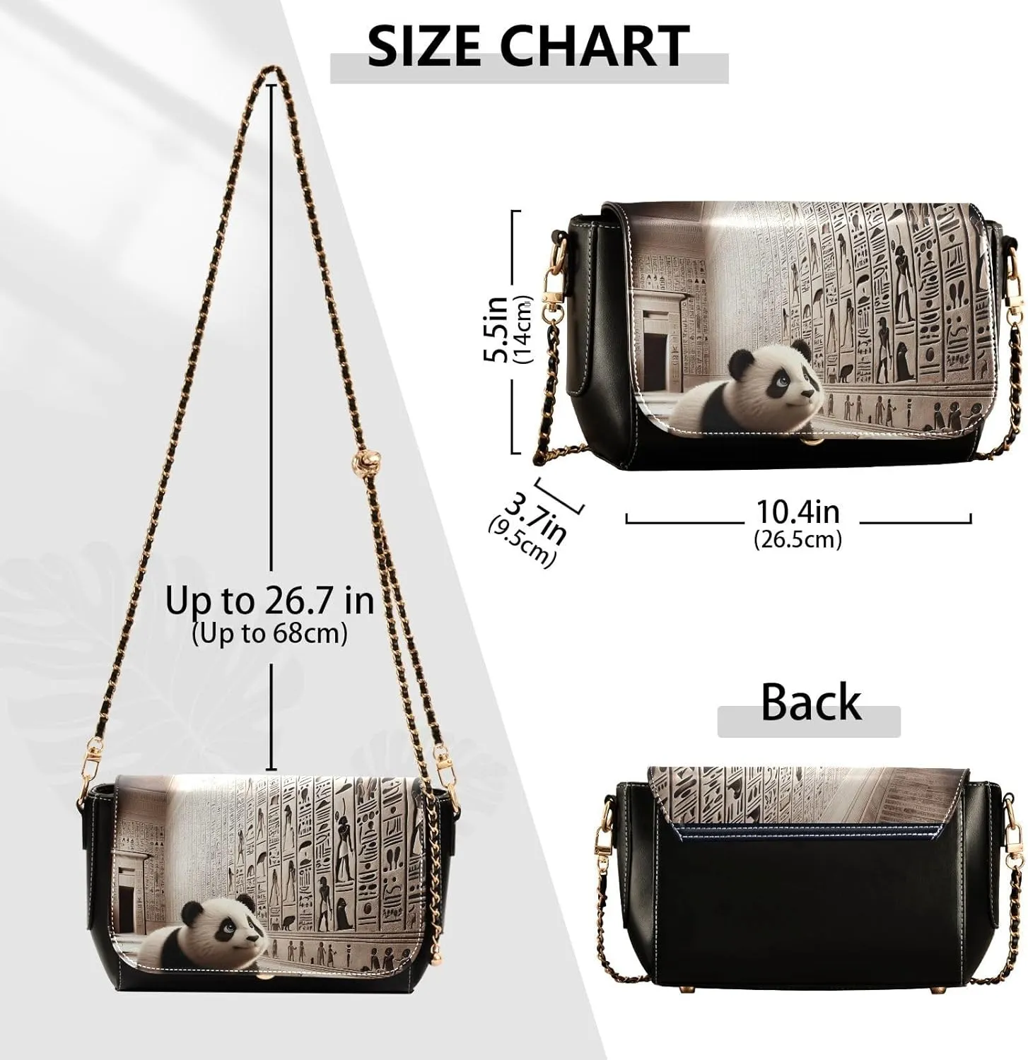 Crossbody Bags for Women Trendy Women's Black Shoulder Bag Small PU Leather Flap Cross Body Bag Handbags