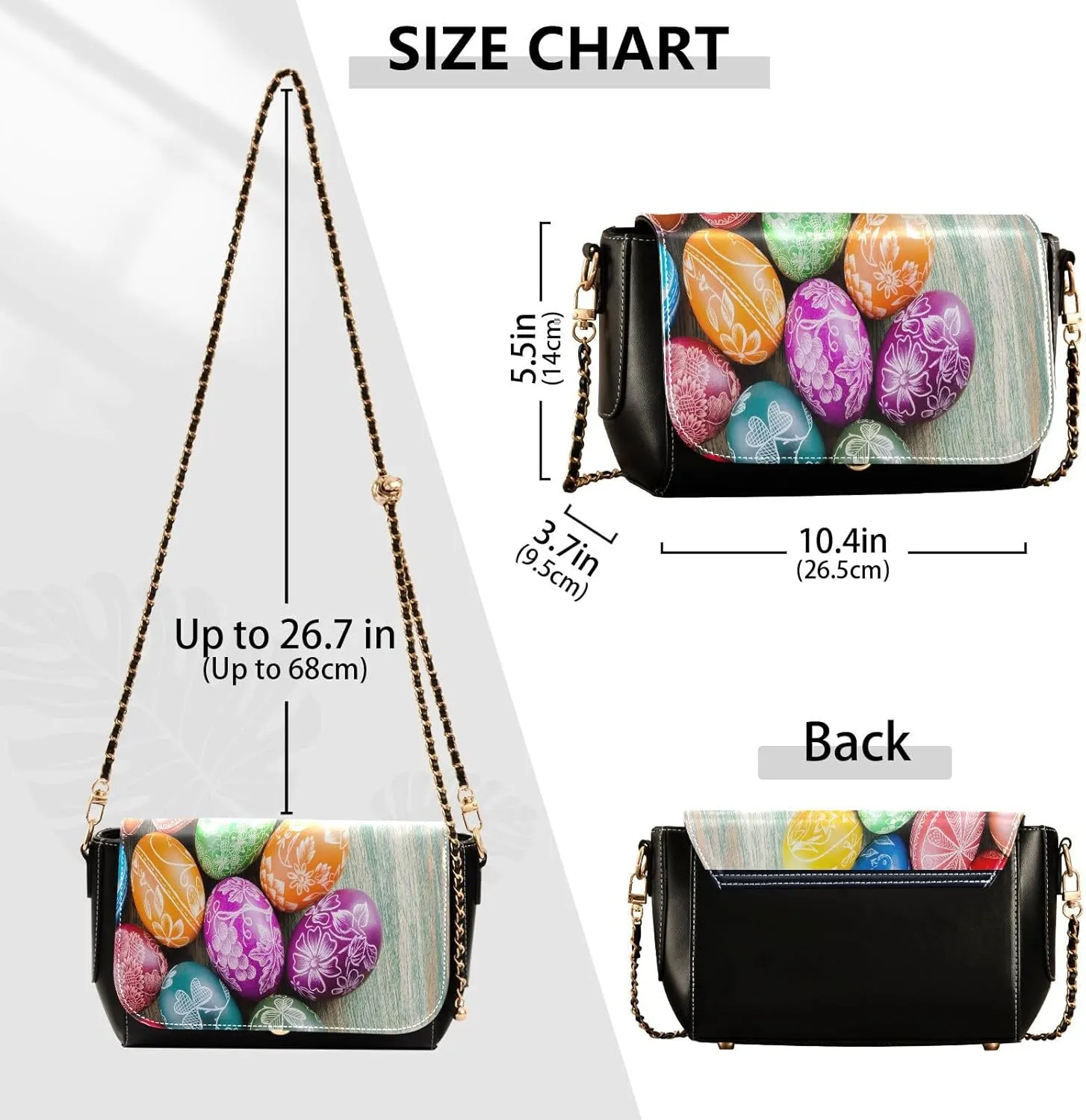 Crossbody Bags for Women Trendy Women's Black Shoulder Bag Small PU Leather Flap Cross Body Bag Handbags