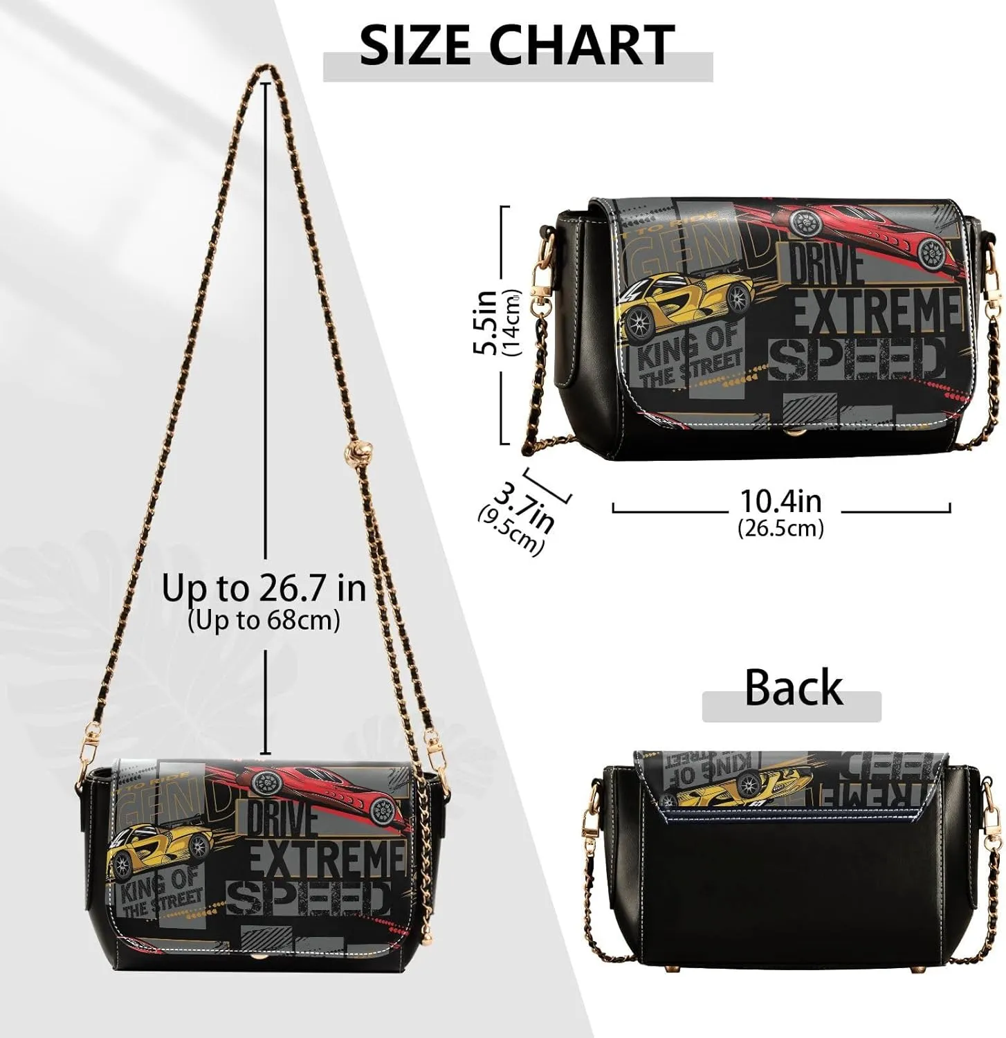 Crossbody Bags for Women Trendy Women's Black Shoulder Bag Small PU Leather Flap Cross Body Bag Handbags