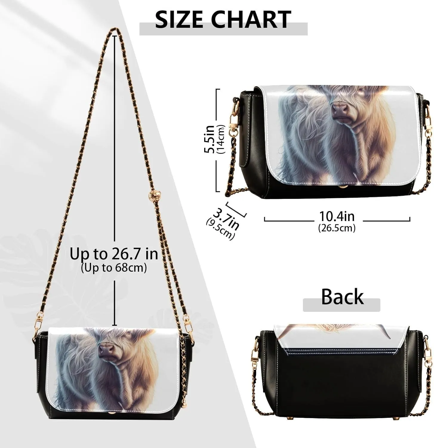 Crossbody Bags for Women Trendy Women's Black Shoulder Bag Small PU Leather Flap Cross Body Bag Handbags