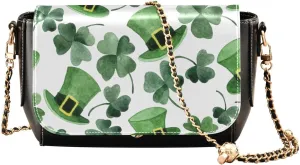 Crossbody Bags for Women Trendy Women's Black Shoulder Bag Small PU Leather Flap Cross Body Bag Handbags
