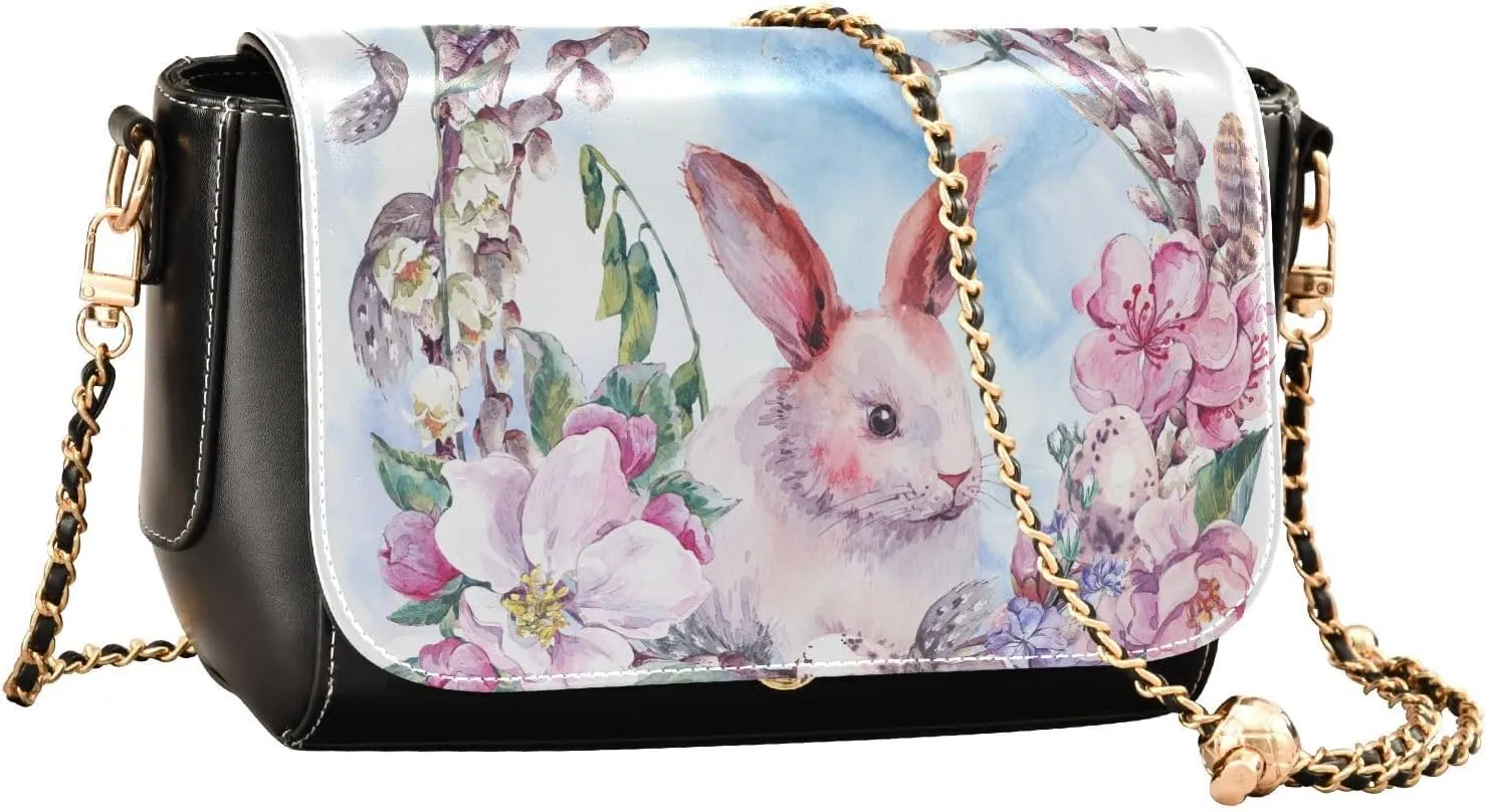Crossbody Bags for Women Trendy Women's Black Shoulder Bag Small PU Leather Flap Cross Body Bag Handbags