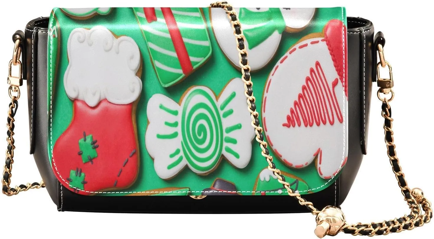 Crossbody Bags for Women Trendy Women's Black Shoulder Bag Small PU Leather Flap Cross Body Bag Handbags