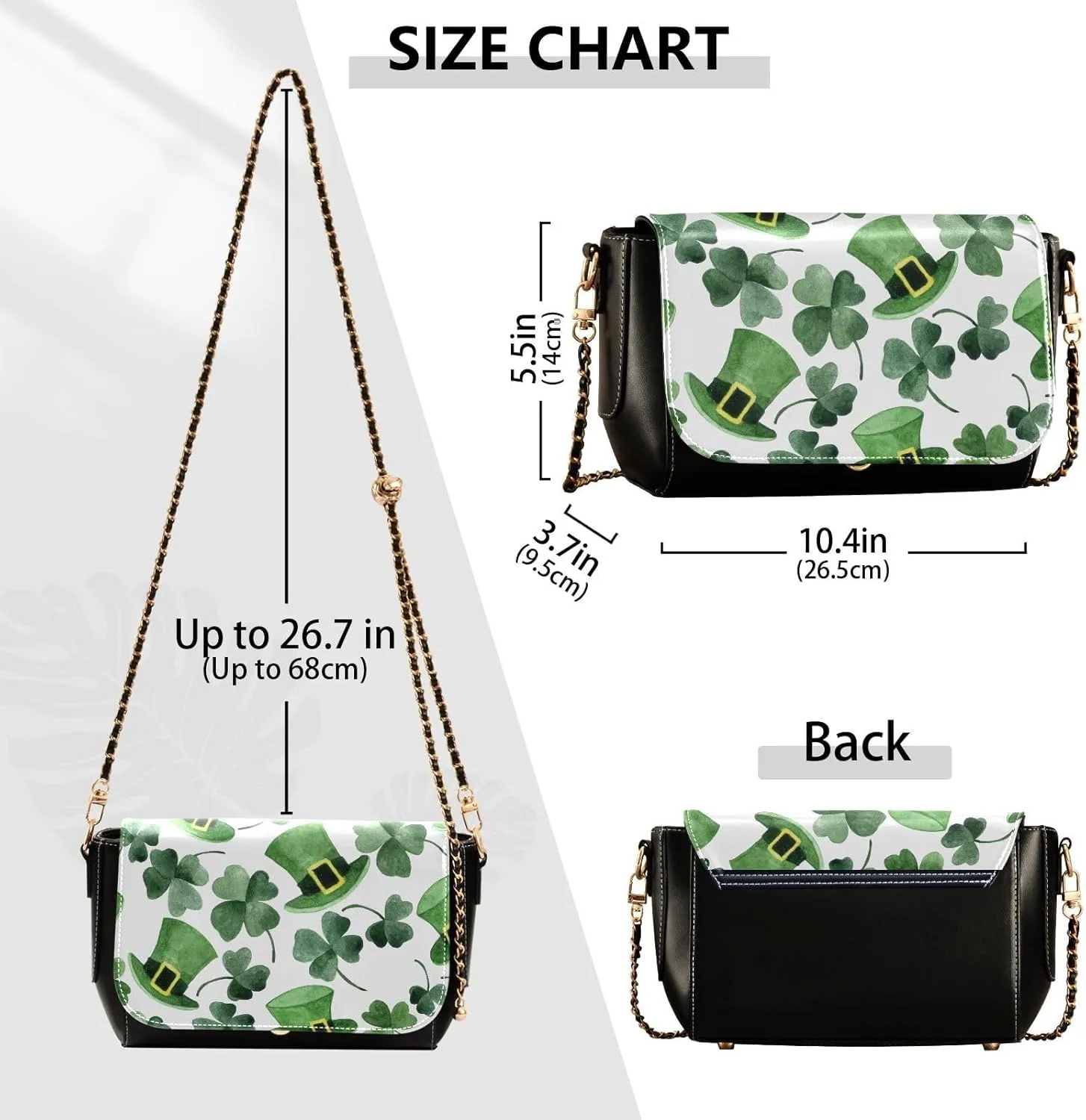 Crossbody Bags for Women Trendy Women's Black Shoulder Bag Small PU Leather Flap Cross Body Bag Handbags