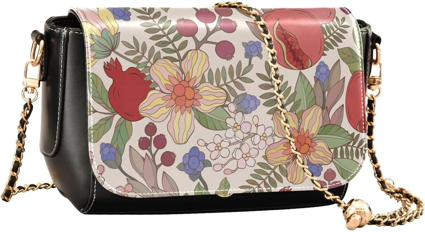 Crossbody Bags for Women Trendy Women's Black Shoulder Bag Small PU Leather Flap Cross Body Bag Handbags