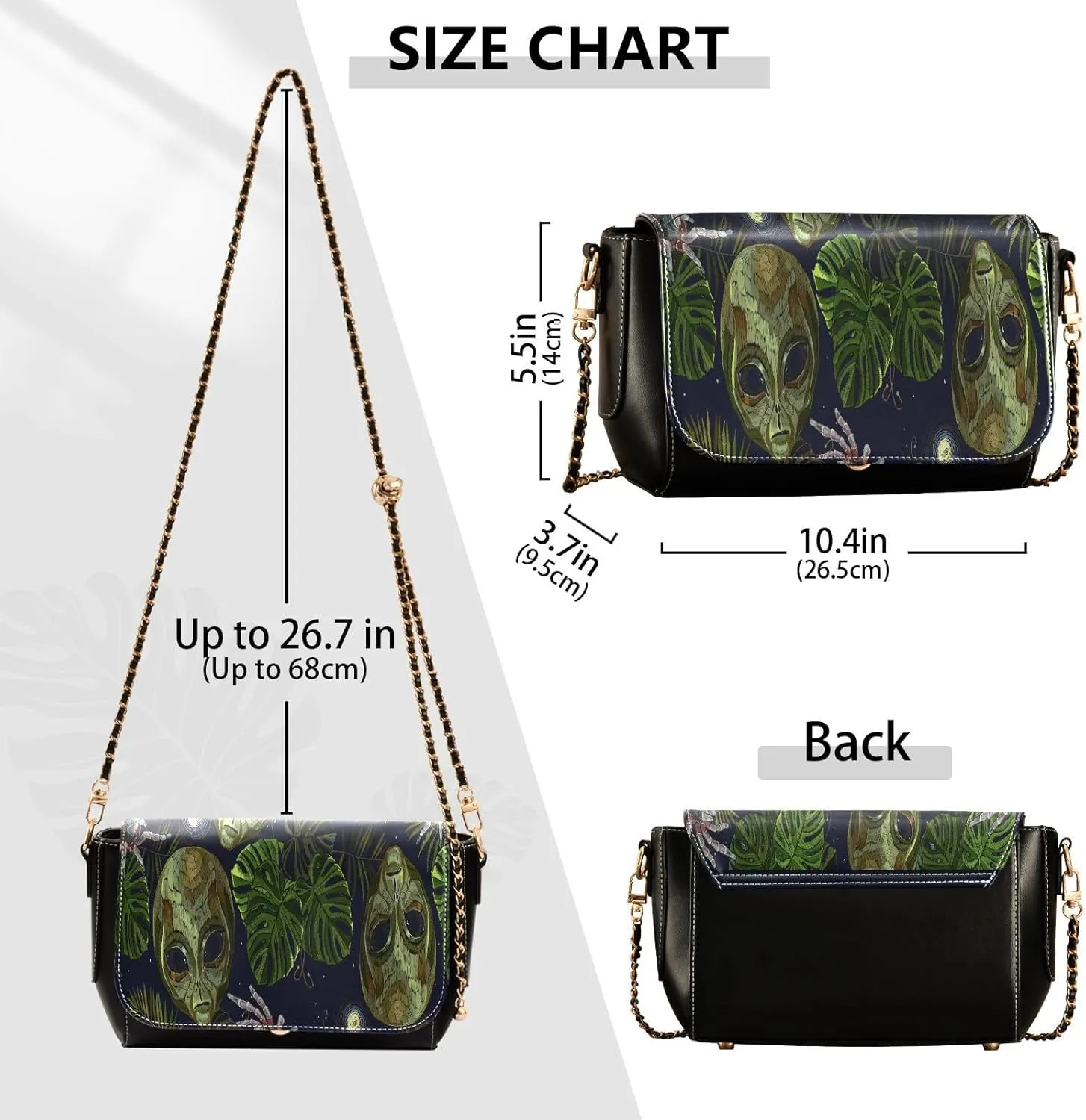 Crossbody Bags for Women Trendy Women's Black Shoulder Bag Small PU Leather Flap Cross Body Bag Handbags