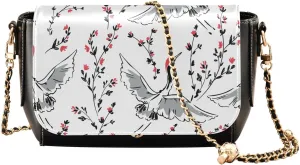 Crossbody Bags for Women Trendy Women's Black Shoulder Bag Small PU Leather Flap Cross Body Bag Handbags