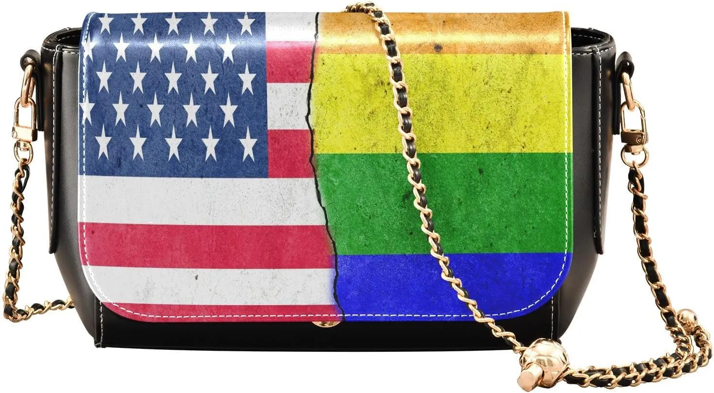 Crossbody Bags for Women Trendy Women's Black Shoulder Bag Small PU Leather Flap Cross Body Bag Handbags