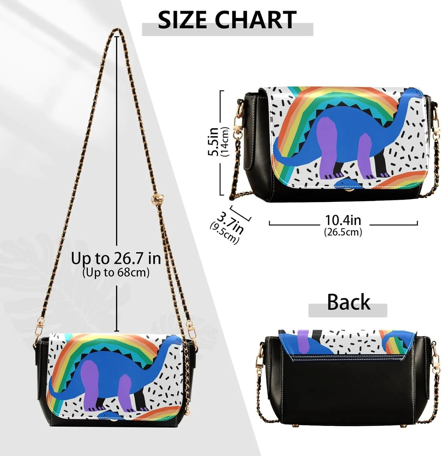 Crossbody Bags for Women Trendy Women's Black Shoulder Bag Small PU Leather Flap Cross Body Bag Handbags