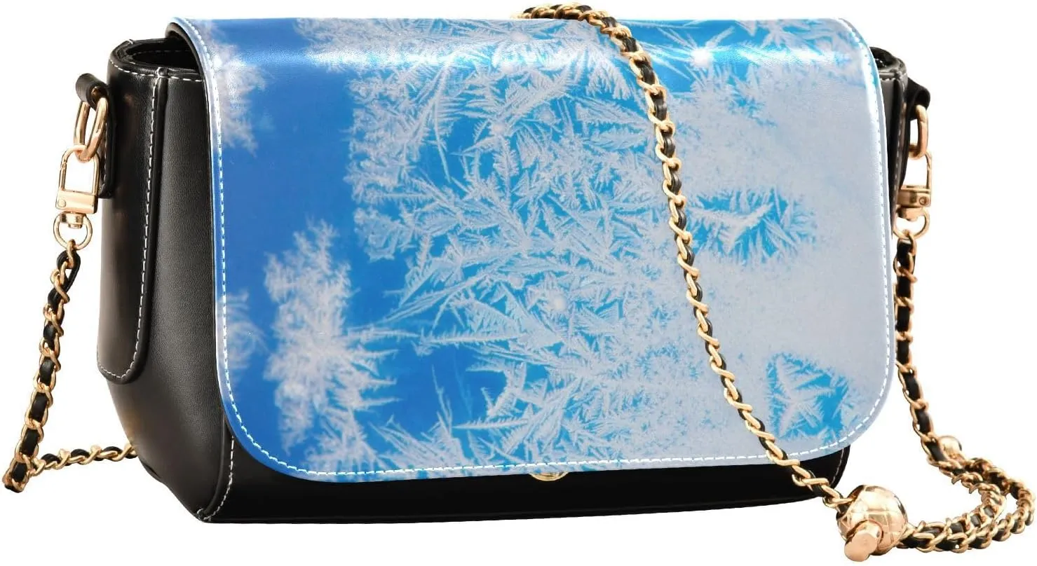 Crossbody Bags for Women Trendy Women's Black Shoulder Bag Small PU Leather Flap Cross Body Bag Handbags