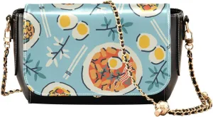 Crossbody Bags for Women Trendy Women's Black Shoulder Bag Small PU Leather Flap Cross Body Bag Handbags