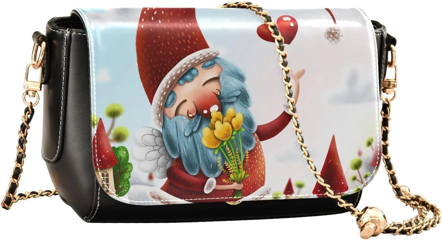 Crossbody Bags for Women Trendy Women's Black Shoulder Bag Small PU Leather Flap Cross Body Bag Handbags