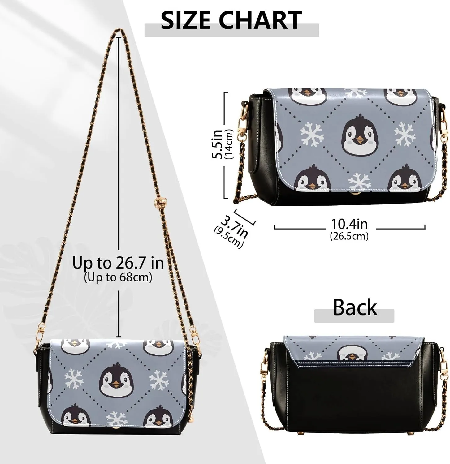 Crossbody Bags for Women Trendy Women's Black Shoulder Bag Small PU Leather Flap Cross Body Bag Handbags