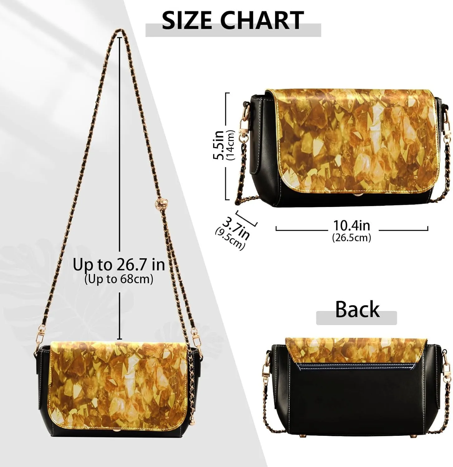 Crossbody Bags for Women Trendy Women's Black Shoulder Bag Small PU Leather Flap Cross Body Bag Handbags