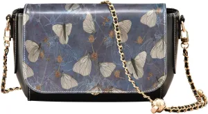 Crossbody Bags for Women Trendy Women's Black Shoulder Bag Small PU Leather Flap Cross Body Bag Handbags