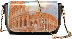 Crossbody Bags for Women Trendy Women's Black Shoulder Bag Small PU Leather Flap Cross Body Bag Handbags