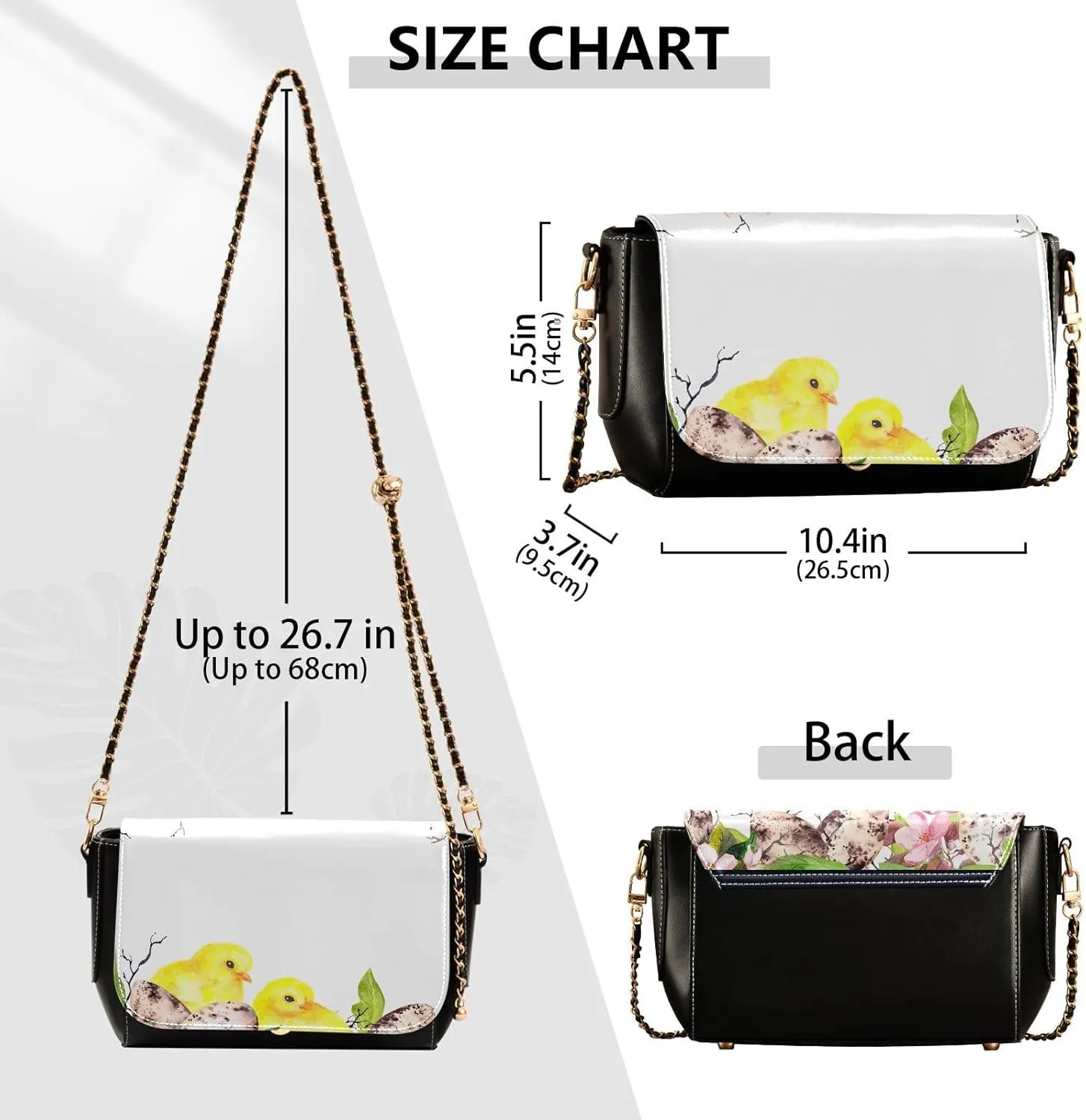 Crossbody Bags for Women Trendy Women's Black Shoulder Bag Small PU Leather Flap Cross Body Bag Handbags
