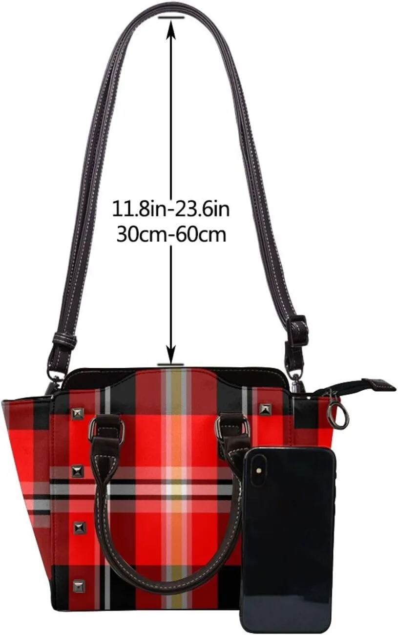 Crossbody Tote Bags for Women Faux Leather Rivet Bag Rivet Shoulder Bag Work Bag