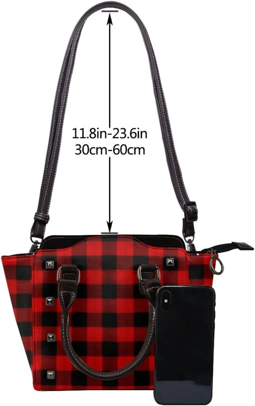 Crossbody Tote Bags for Women Faux Leather Rivet Bag Rivet Shoulder Bag Work Bag