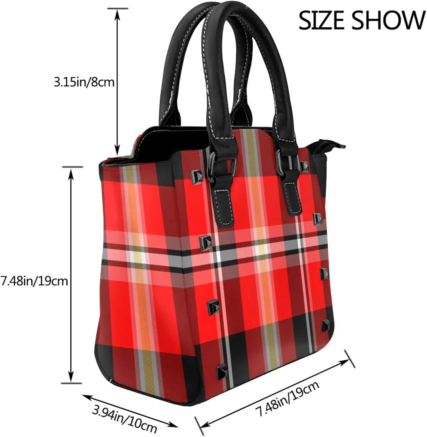 Crossbody Tote Bags for Women Faux Leather Rivet Bag Rivet Shoulder Bag Work Bag