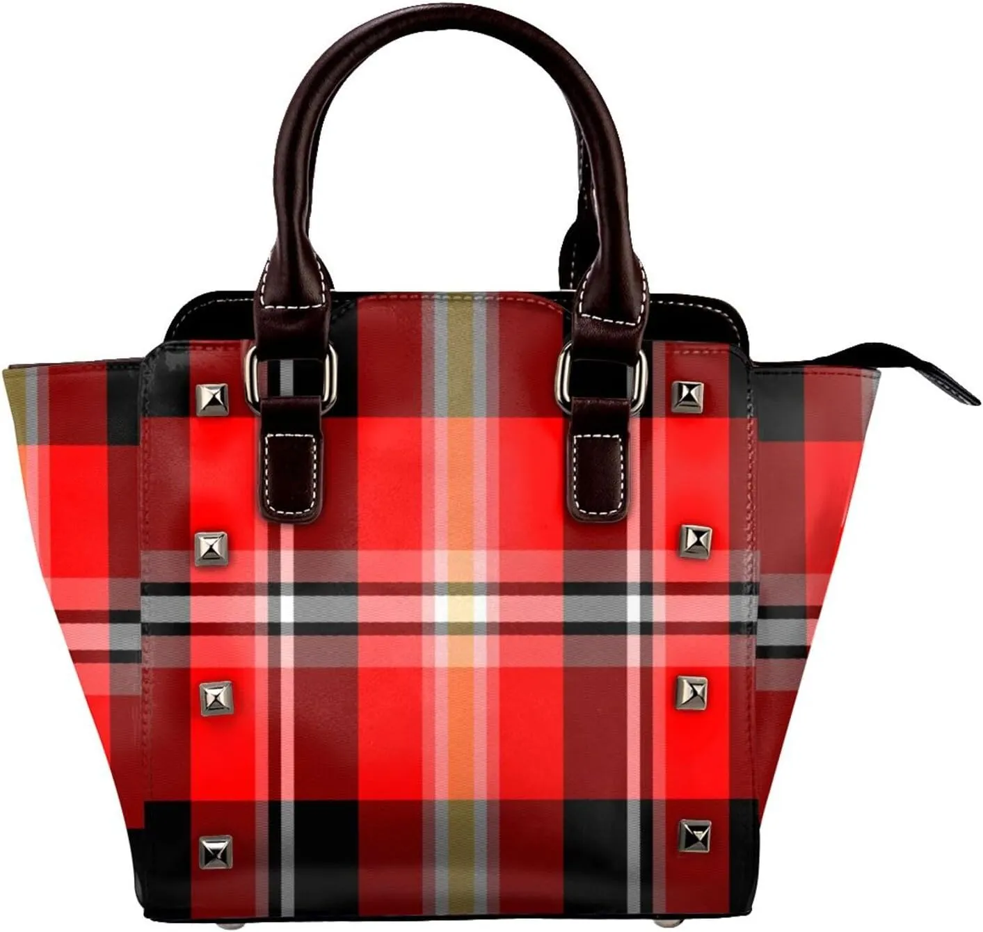 Crossbody Tote Bags for Women Faux Leather Rivet Bag Rivet Shoulder Bag Work Bag