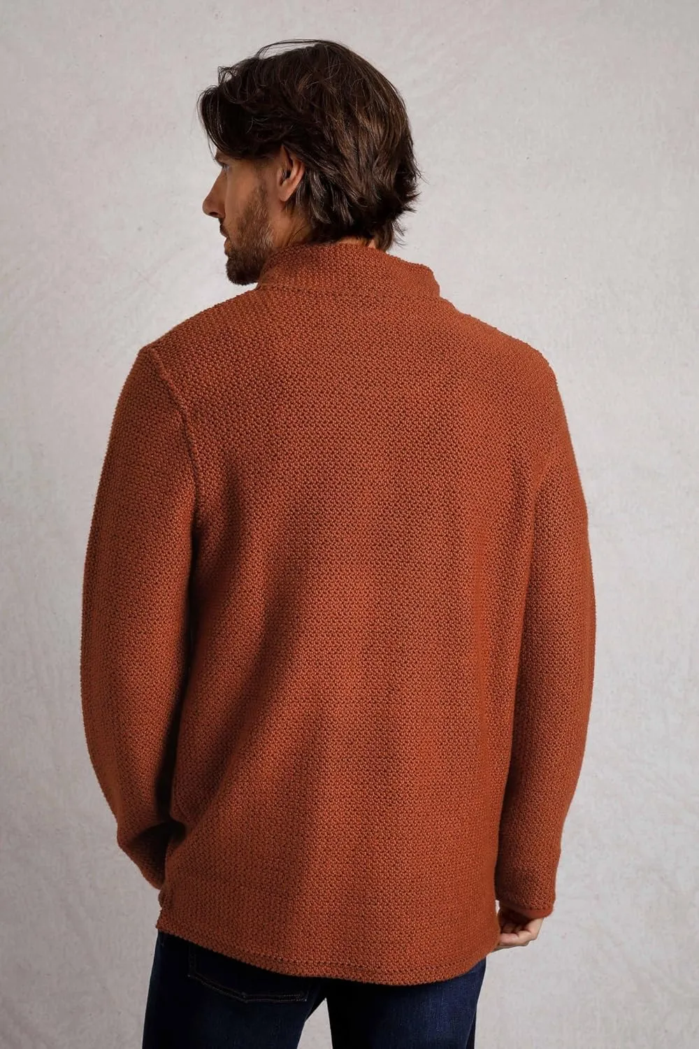 Cruiser Eco 1/4 Zip Macaroni Sweatshirt Denim Blue