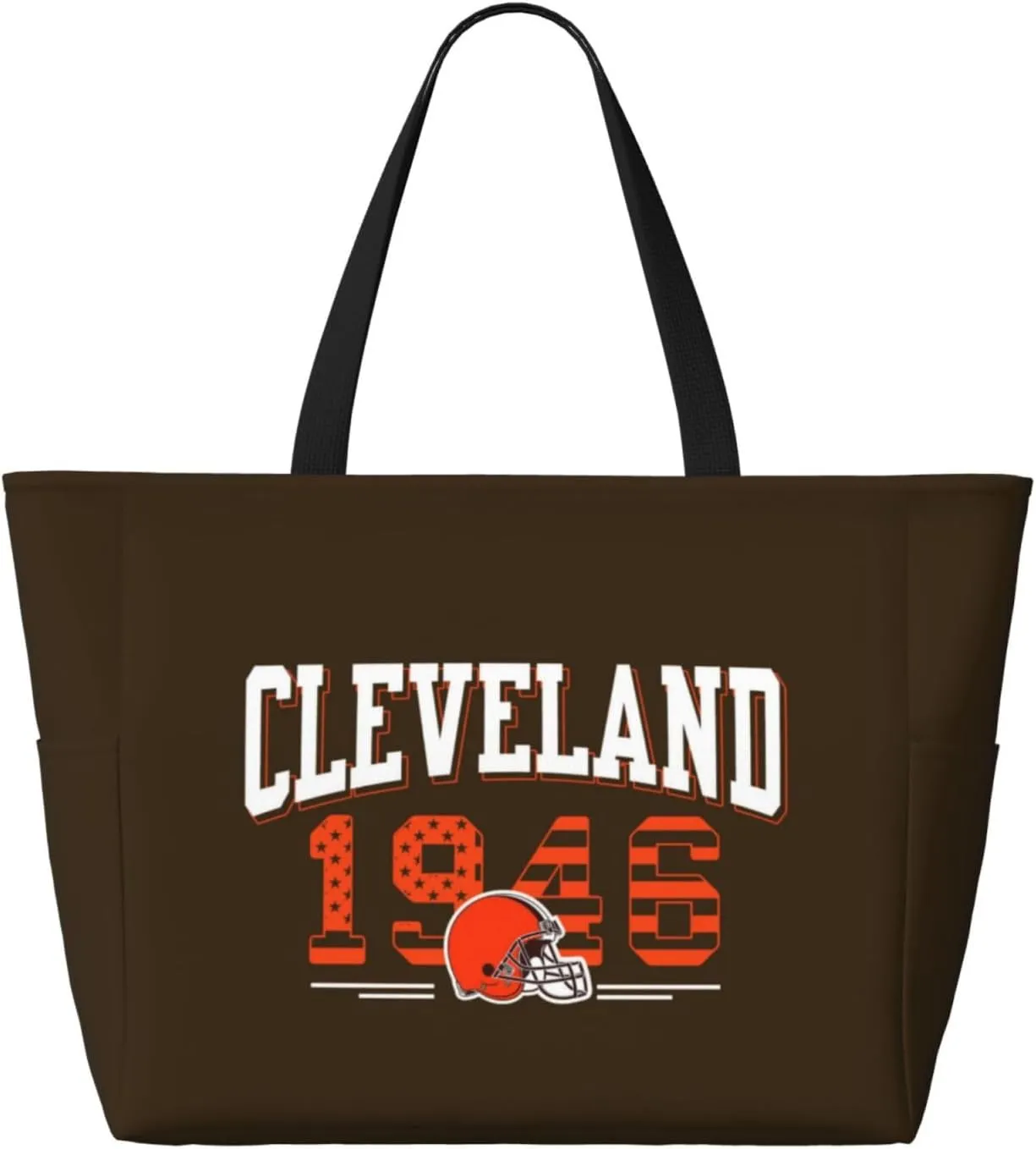 Custom Beach Bag Custom Football Style Large Beach Tote Bag Personalized Add Your Name and Number Shoulder Bag