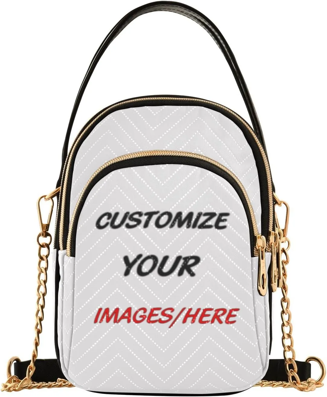 Custom Crossbody Bags for Women Small Purses with Detachable Leather Chain Shoulder Strap Shoulder Straps Suitable for Cell Phone Keys