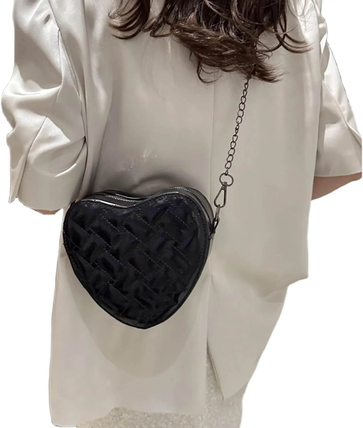 Cute Heart Shape Shoulder Bag Crossbody Handbags Coin Change Purse for Little Girls Toddlers