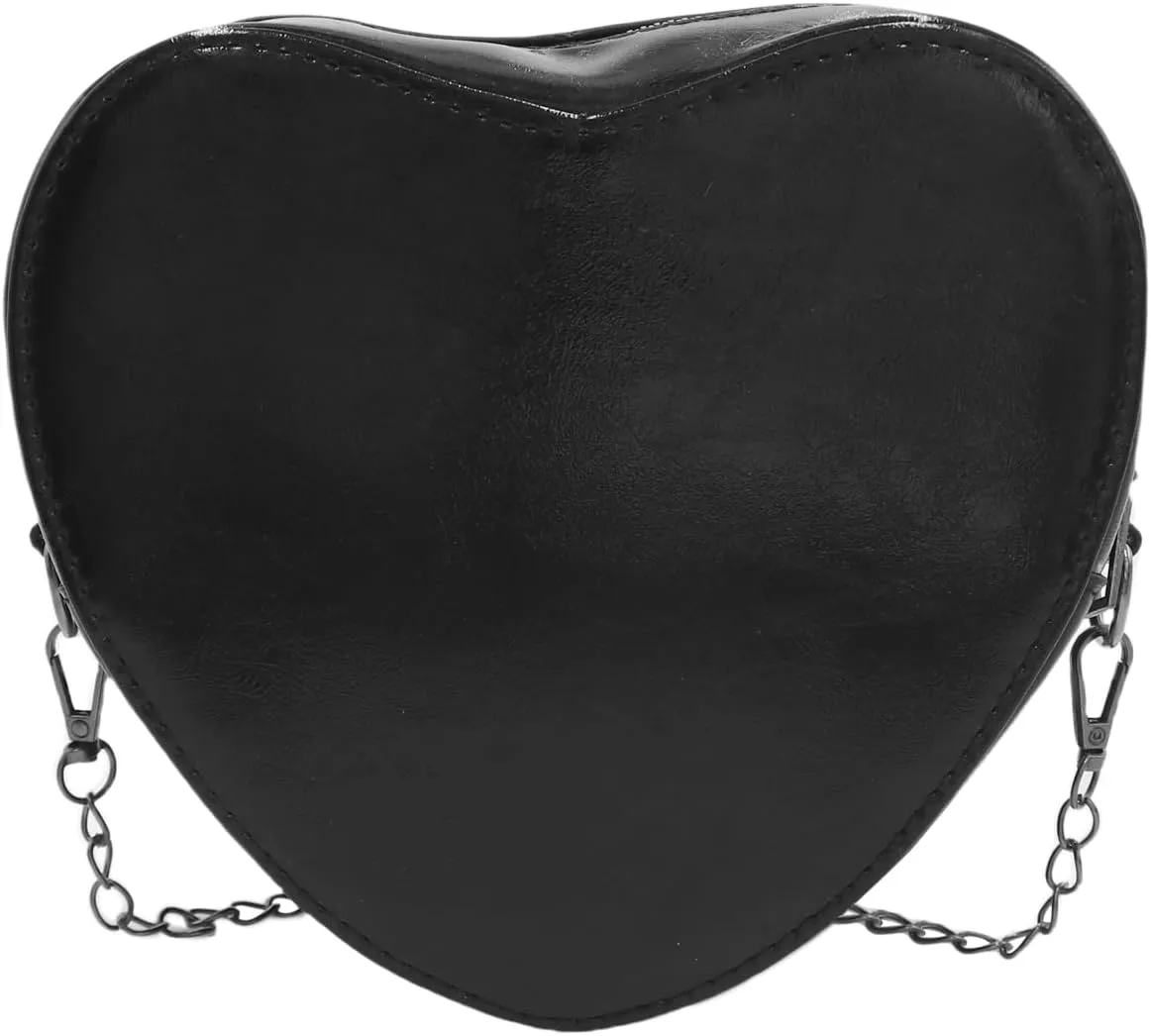 Cute Heart Shape Shoulder Bag Crossbody Handbags Coin Change Purse for Little Girls Toddlers