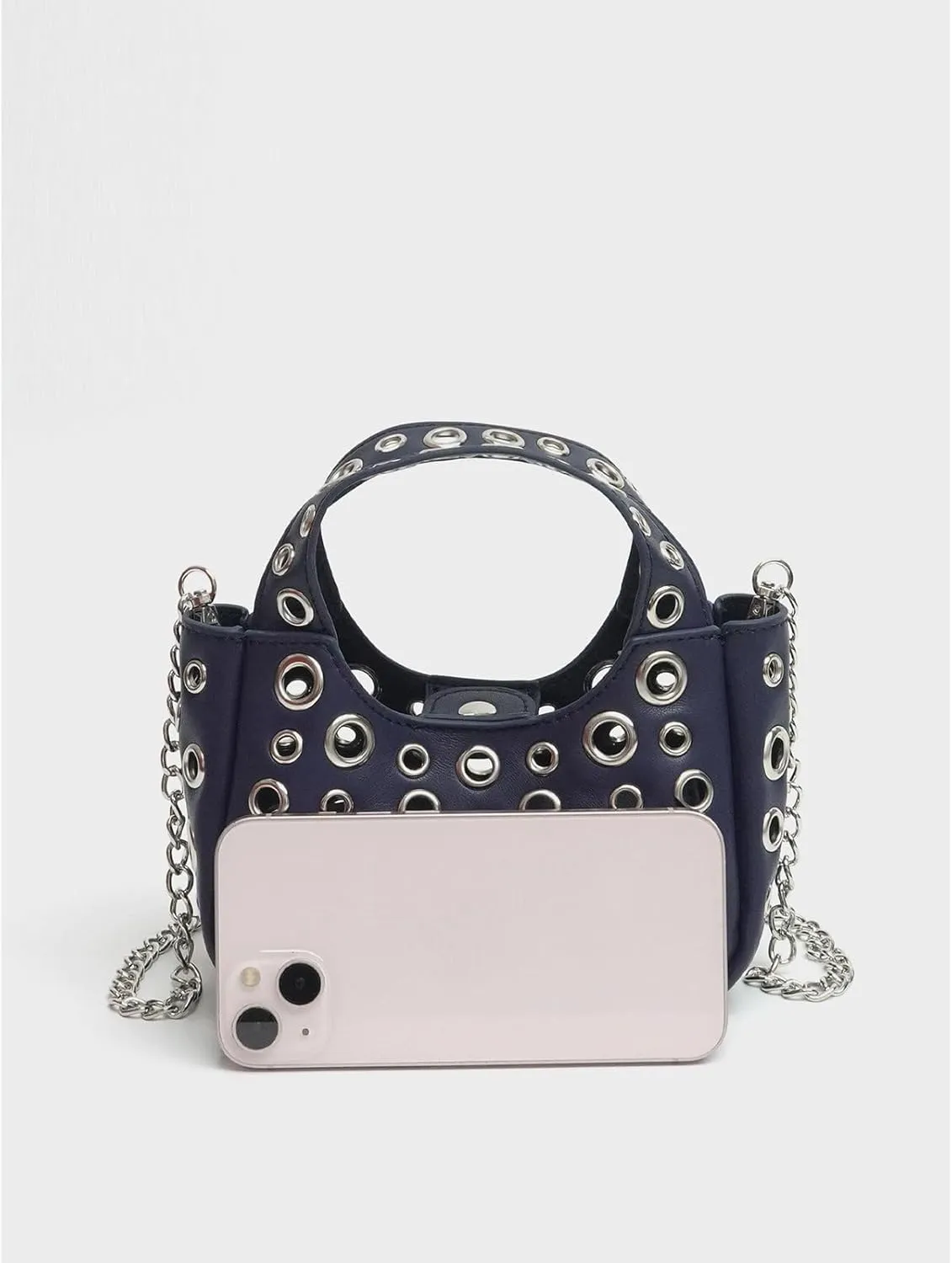 Cute Purse Studded Punk Purses Going Out Y2K Leather Shoulder Bag Everyday Vintage Handbag Aesthetic Purses