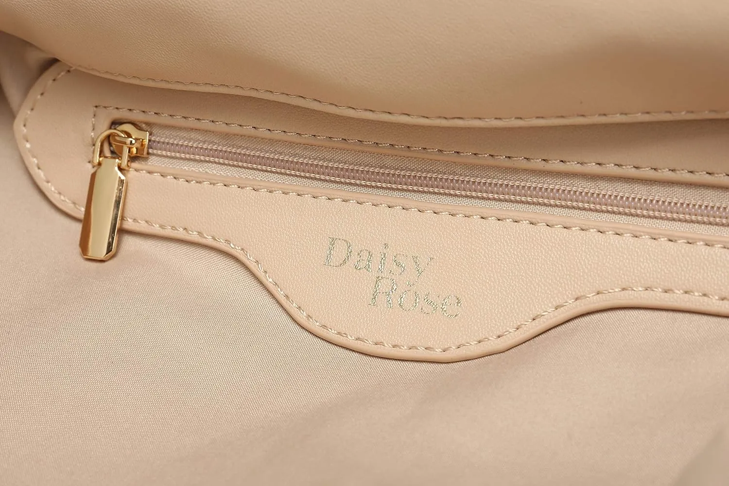 Daisy Rose Quilted Shoulder Cross Body Bag with Top Handle, PU Vegan Leather