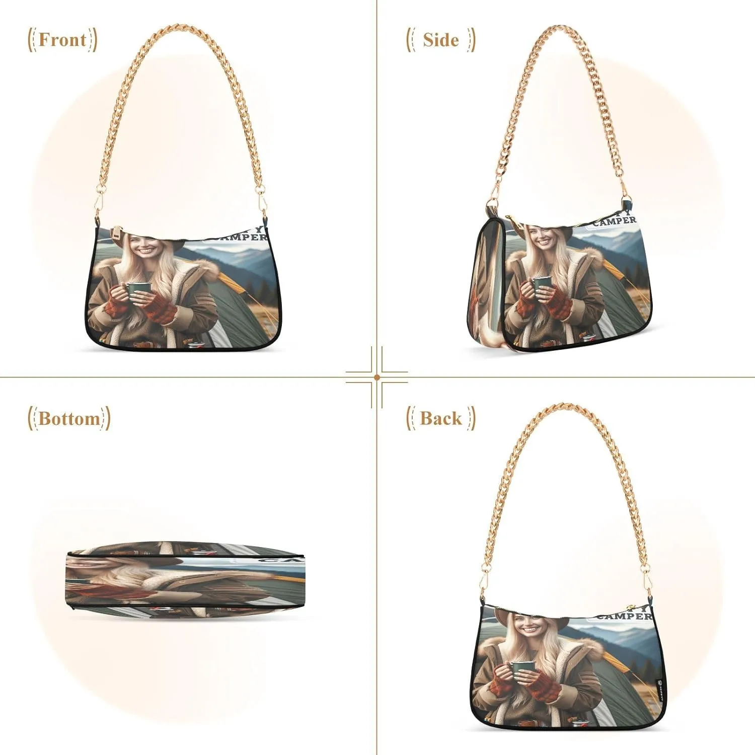 Deep Dark Gray Mini Purses for Women, Womens Shoulder Bags Crossbody