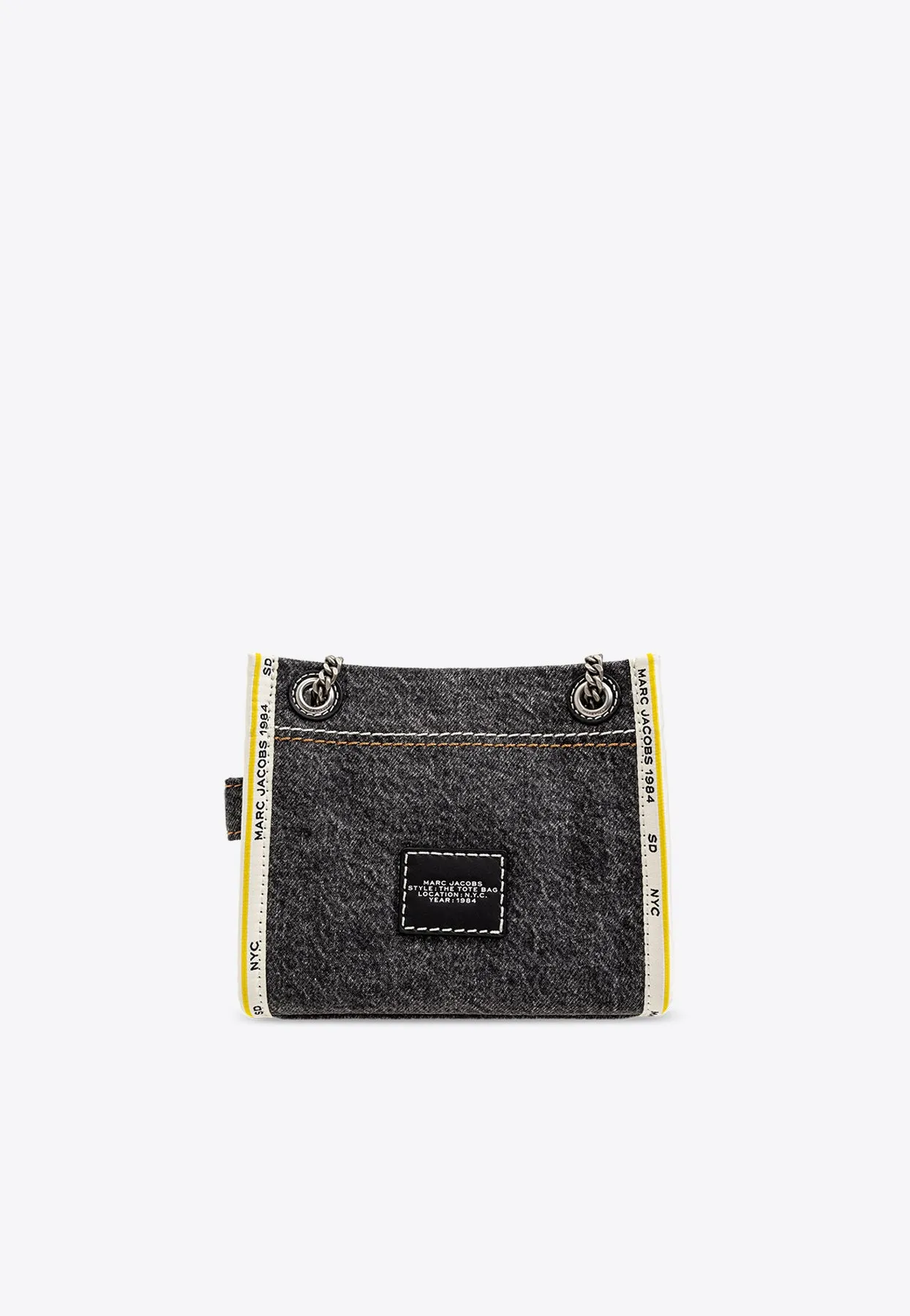 Denim Chain Tote Bag