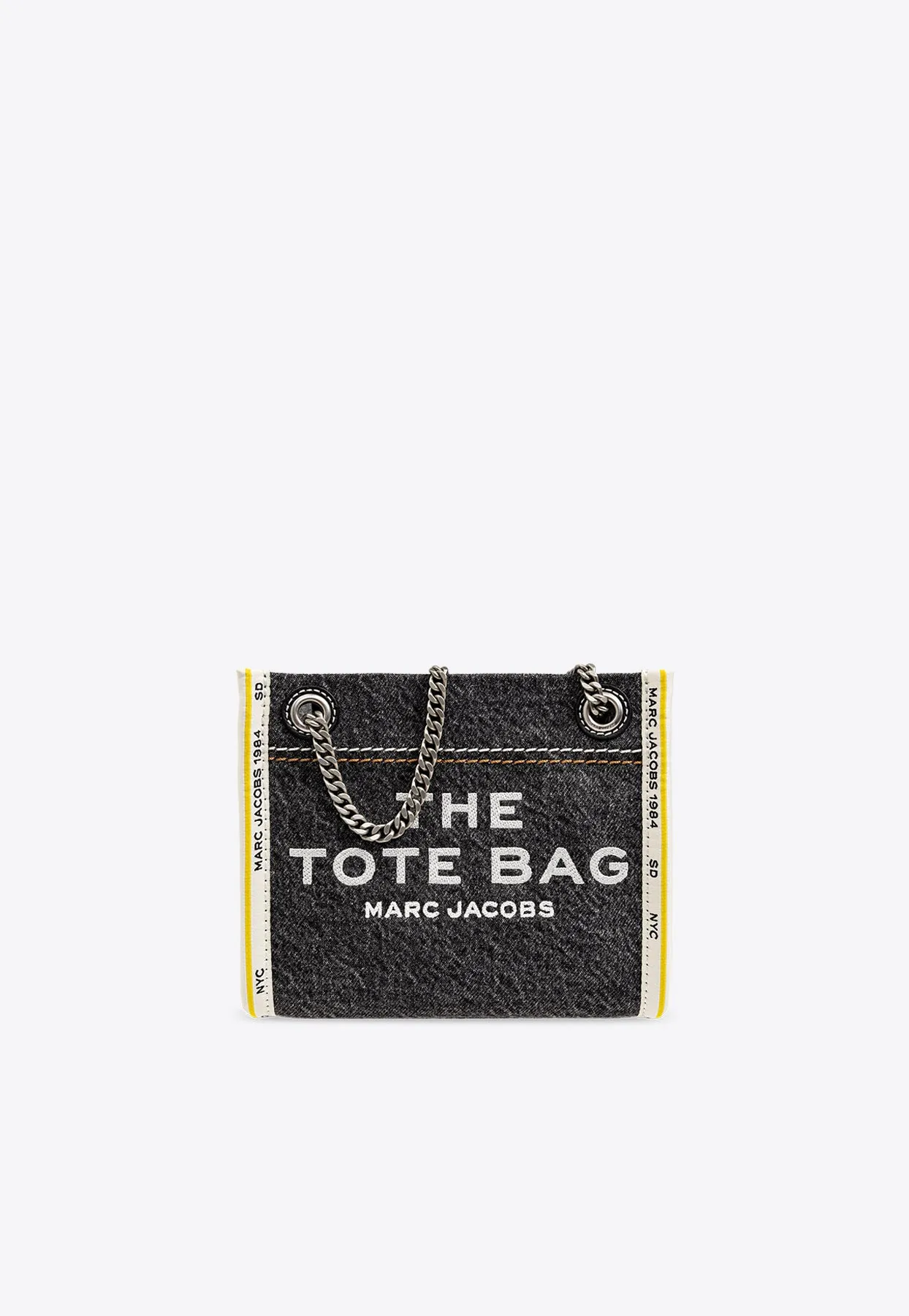 Denim Chain Tote Bag