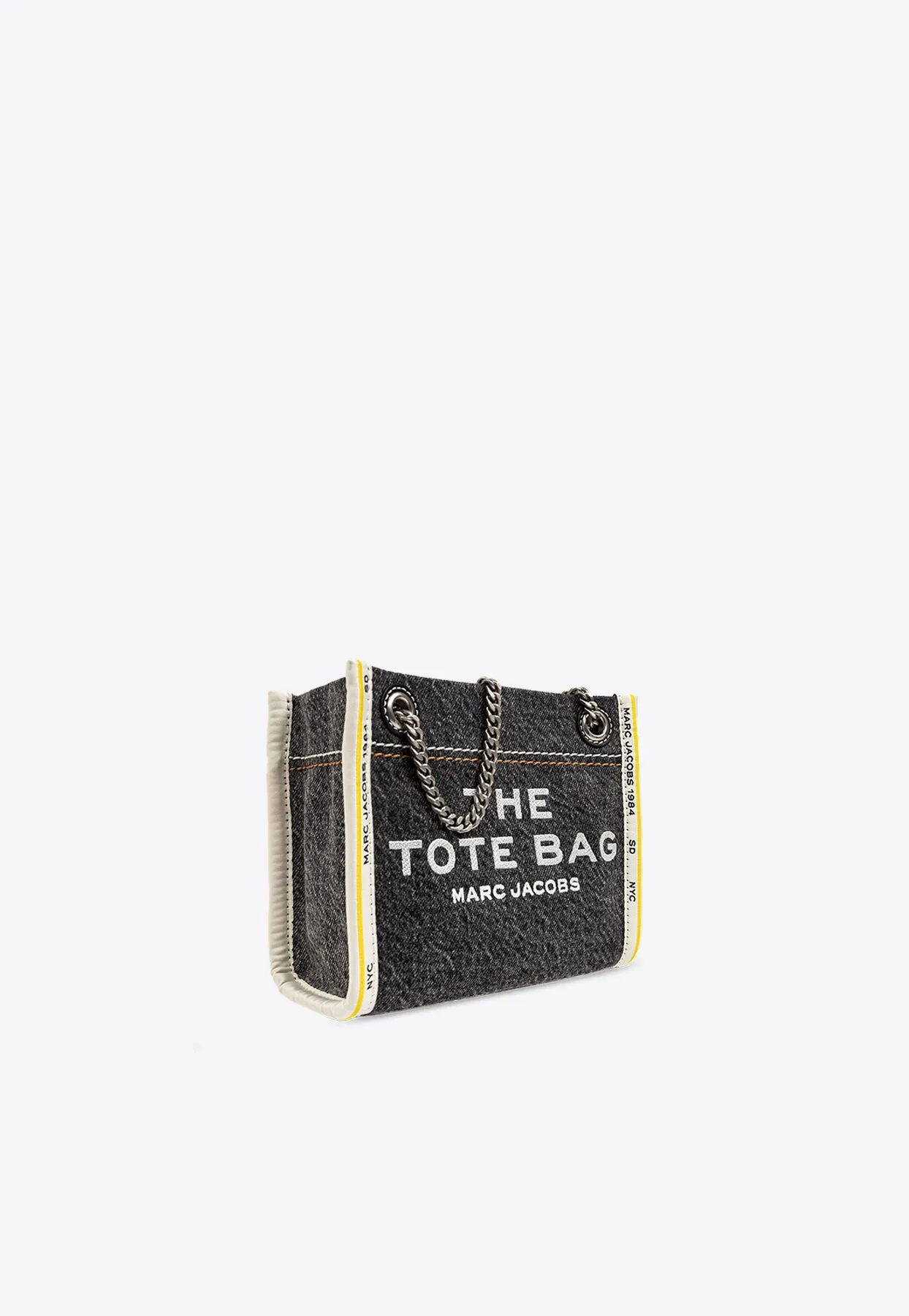 Denim Chain Tote Bag