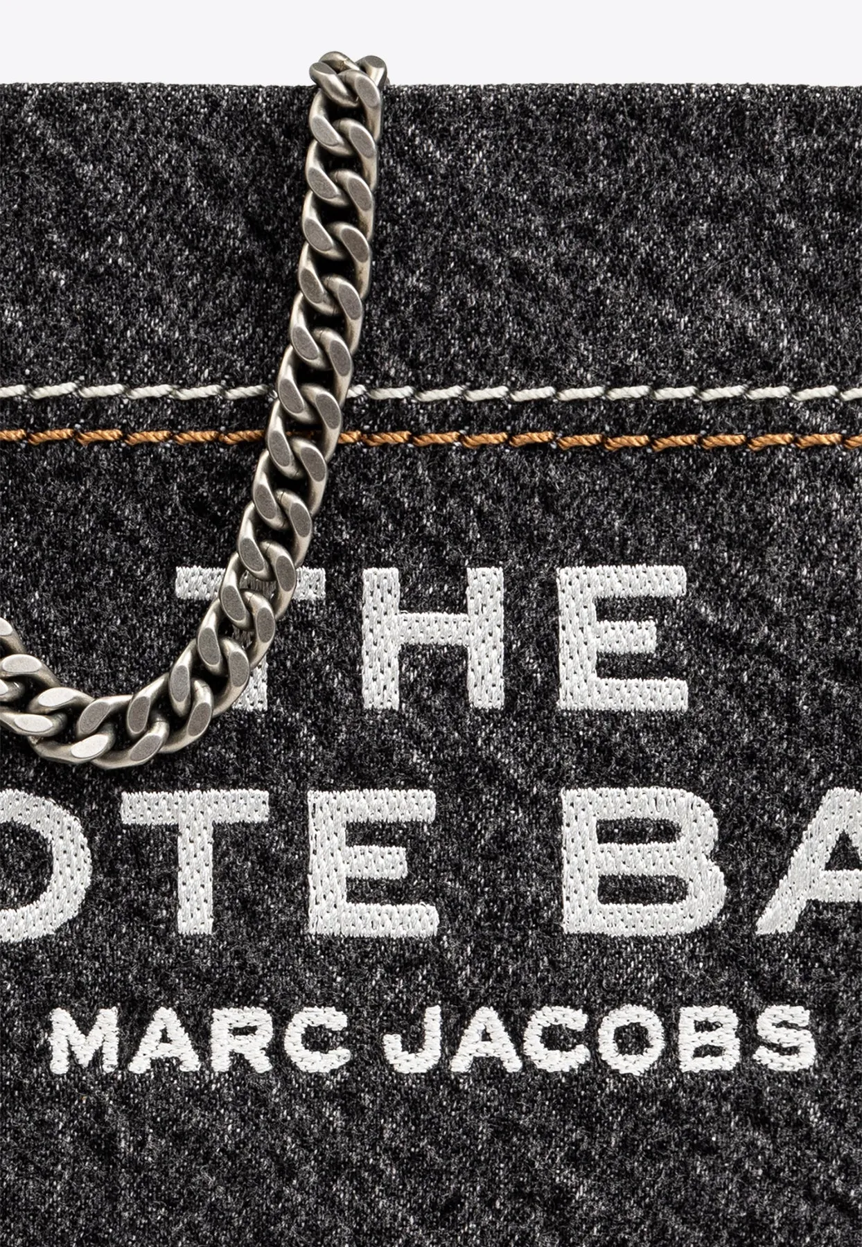 Denim Chain Tote Bag