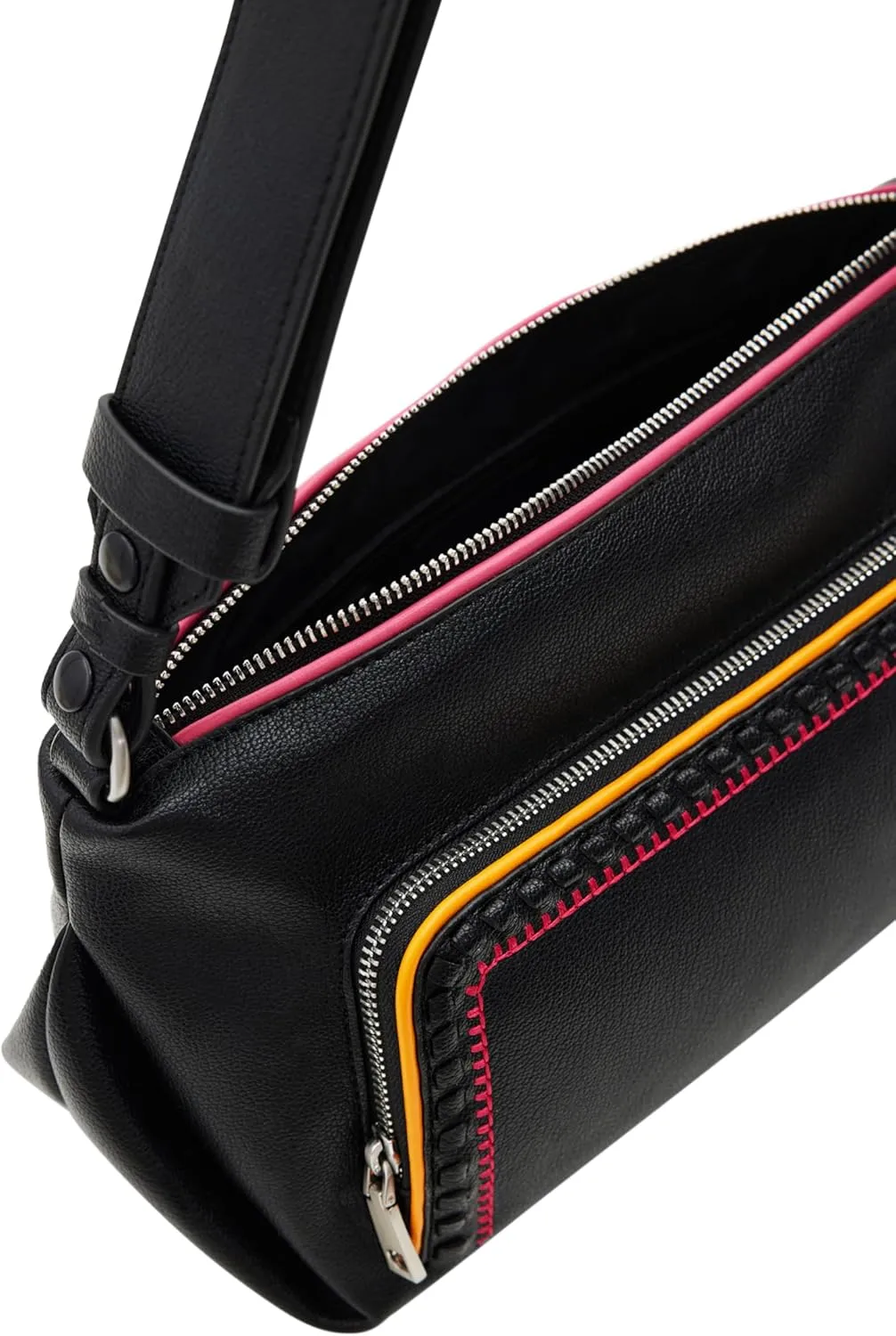Desigual M Embroidered Shoulder Bag