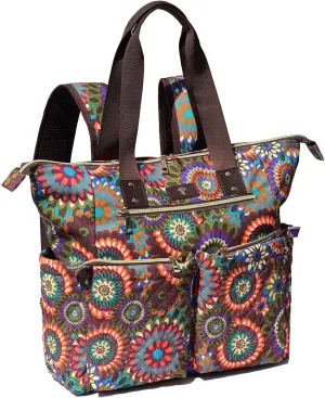 Diaper Tote Bag Totepack Backpack 2 in 1 for Women Multifunctional Large Capacity with Insulated Pockets Travel