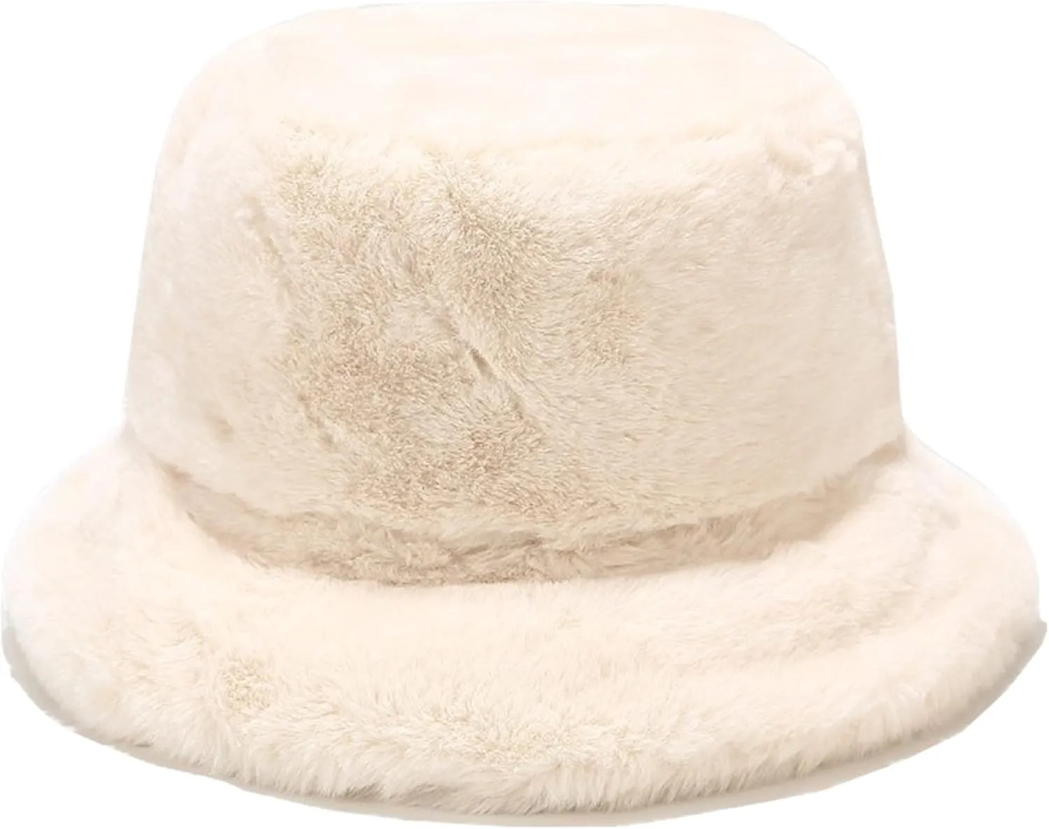 Dirholl Women's Winter Faux Fur Fuzzy Warm Bucket Hat