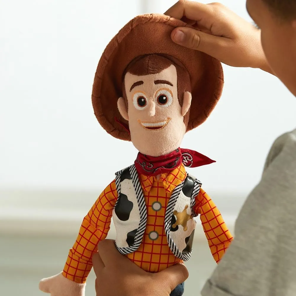 DISNEY STORE Official Toy Story Plush, Woody, Iconic Cuddly Toy Character with Embroidered Eyes and Soft Plush Features, Suitable for All Ages