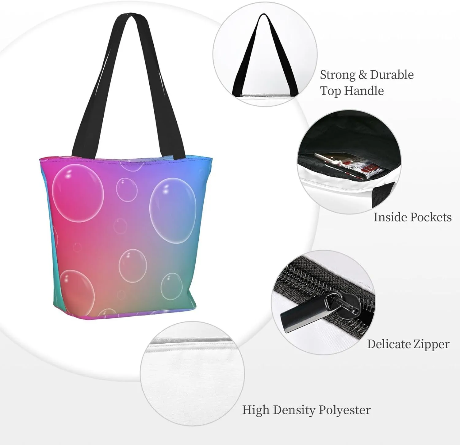 Dna Tote Bag for Women, Travel Tote Handbags for Gym