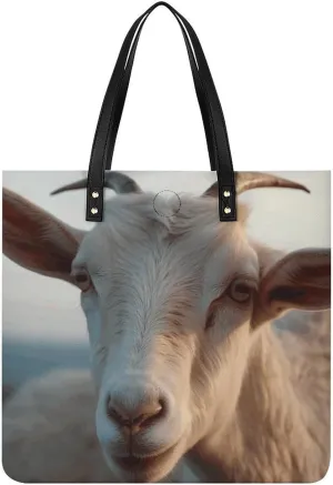 Docile Goat Large Leather Handbags Women Fashion Handbag Multifunctional Travel Bag It Is A Great Gift for Mothers, Teachers, Friends, Bridesmaids